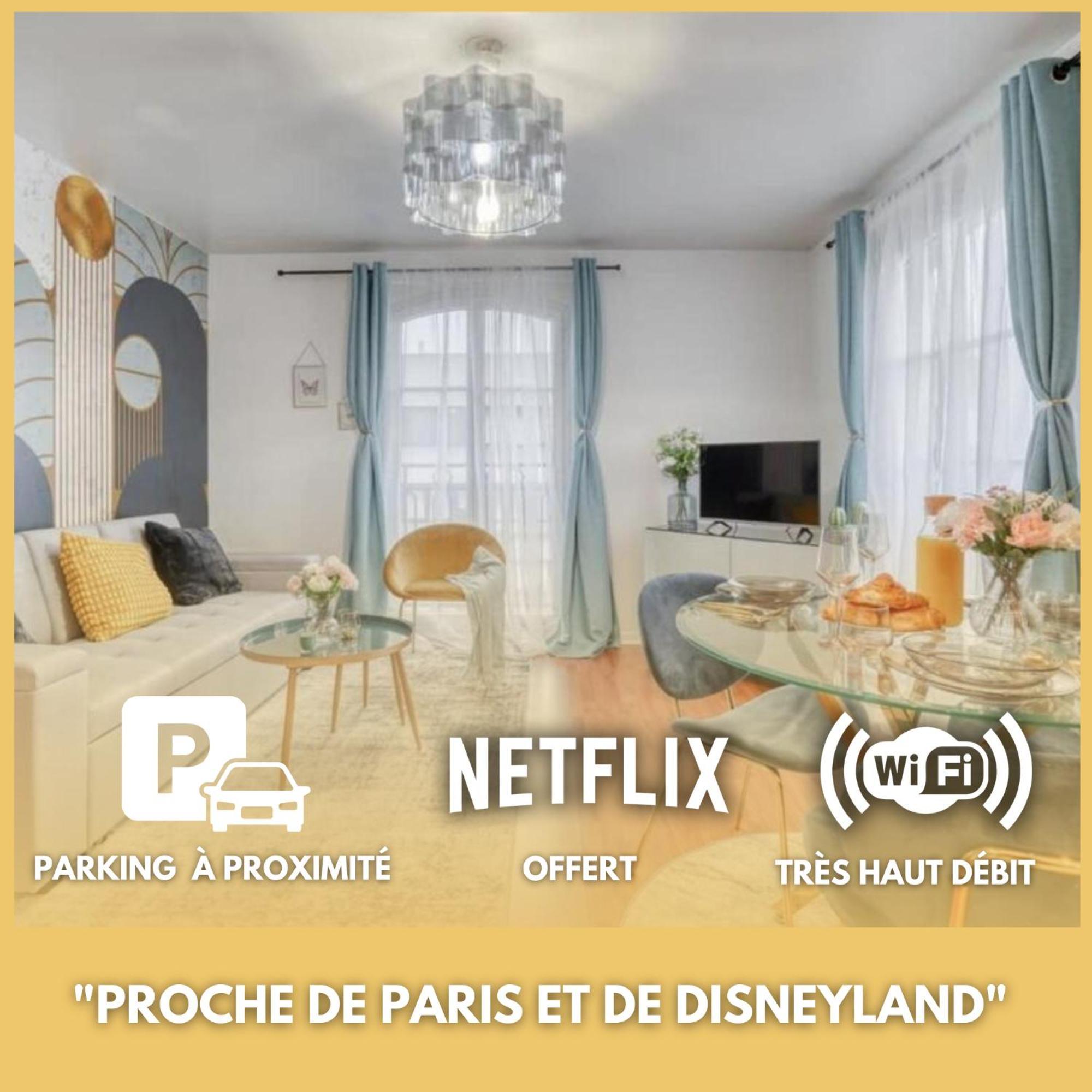 L'Elegant Chic-T2-Paris-Disneyland Jo Paris 2024 Нуази-ле-Гран Экстерьер фото
